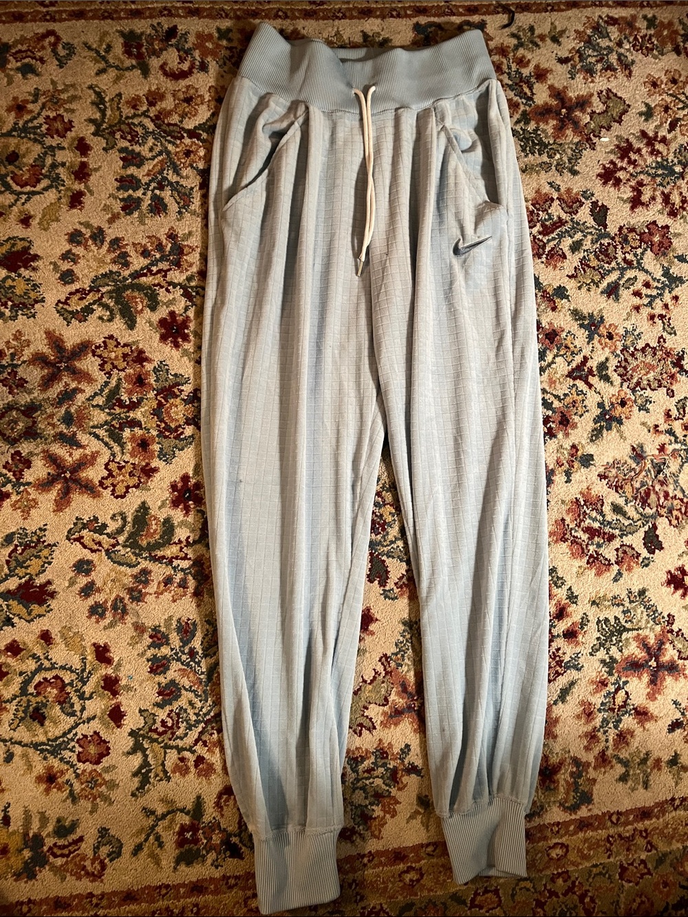 Nike Women’s Light Blue Jogger Sweatpants with Drawstring